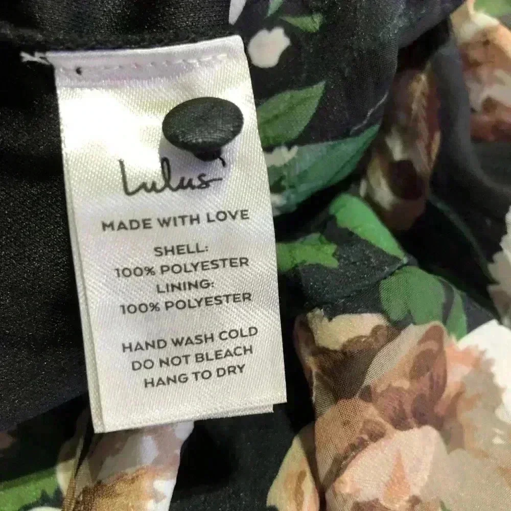 Lulus Feeling Cherished black Floral Ruffled Wrap Tiered Maxi Dress